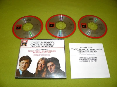 Beethoven - Piano Trios / Jacqueline Du Pre / EMI 1989 UK Remastered 3xCD Box NM - Image 1 of 2
