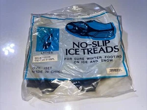 Pair Ladies No Slip Ice Treads ITL New in Package Sure Winter Footing Ice Snow - Picture 1 of 2