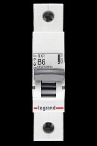 Legrand 6 AMP CURVE B 6kA MCB UNTERBRECHUNGSSCHALTER 4022 70 RX3 - Bild 1 von 6