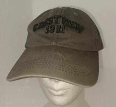 Robert Trent Jones brown ball cap Crestview 1921 Slide fastener OSFM Pre-owned - Image 1 of 4