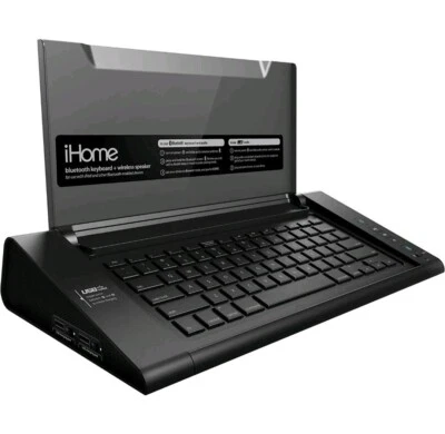 iHome HiDM5B Bluetooth Keyboard and Wireless Speaker System Black - Image 1 of 3