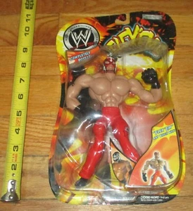 2004 WWF WWE Jakks Rey Mysterio Flex'ems Wrestling Figure Series 4 LWO WCW AAA - Picture 1 of 6