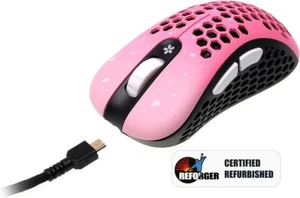 G-Wolves Skoll SK-S ACE Edition Wired Ultralight Honeycomb Gaming Mouse, Pink - Picture 1 of 7