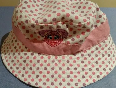 Sesame Street ZOE pink Coppertone UV Hat Protective Headwear size L 12-18m, Sun - Image 1 of 3