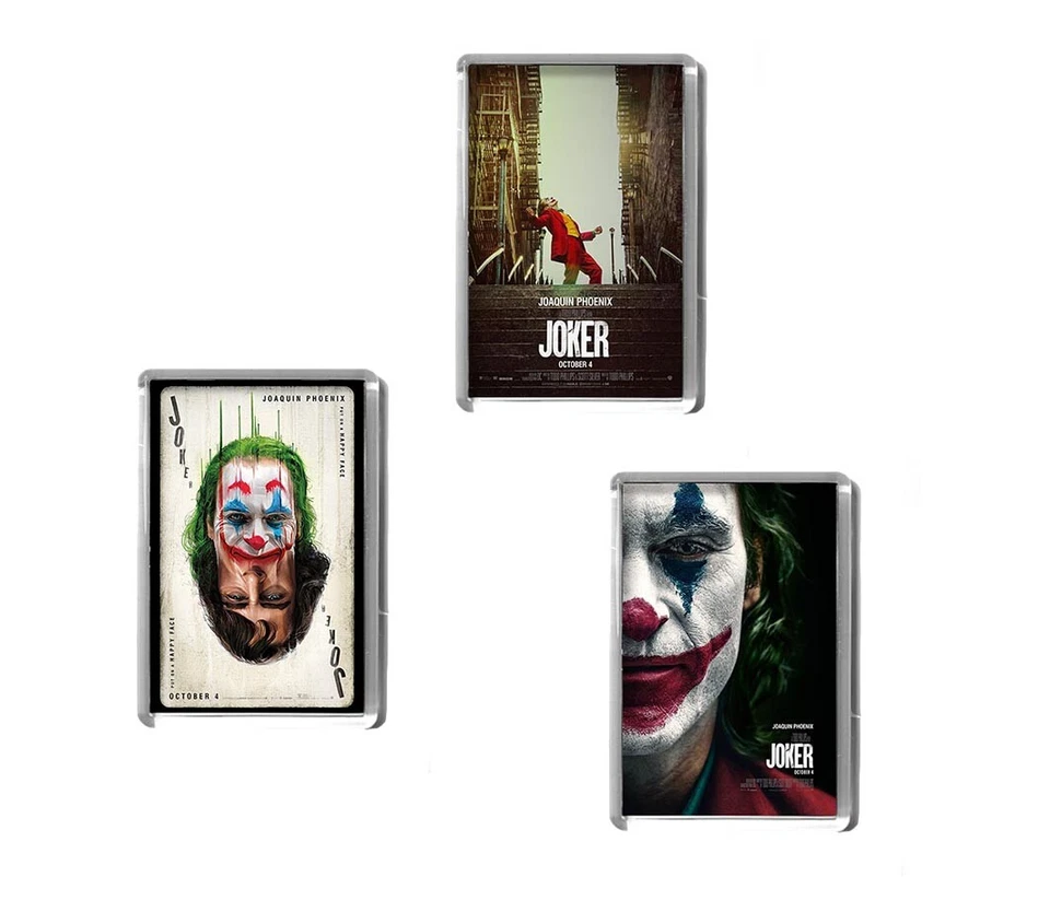 JOKER 2019 7 x 4.5cm fridge magnet. Joaquin Phoenix movie poster