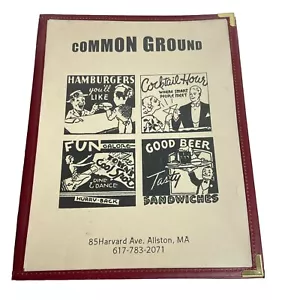 Vintage Common Ground Bar & Grill Allston Massachusetts Menu - Picture 1 of 5