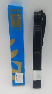 Vintage Atlanta 1996 Olympic Games Japanese fan Black Centennial Seal F-11 - Picture 1 of 13