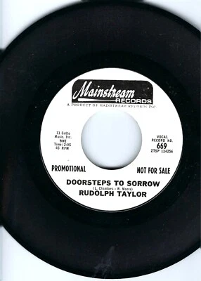 RUDOLPH TAYLOR- "DOORSTEPS TO SORROW"- MAINSTREAM- PROMO- DEEP SOUL Foto 1 de 2