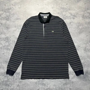 Polo de rugby de manga larga Lacoste para hombre talla XL manga larga a rayas - Imagen 1 de 6