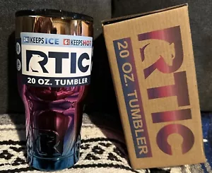 Brand New RTIC 20oz Tumbler Rainbow w/ Box, Lid - Picture 1 of 3