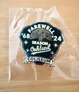Oakland Coliseum Farewell Season Pin 1968-2024 Athletics A’s Fan Made NEW RARE - Picture 1 of 2