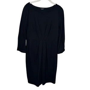 Theory schwarzes Kleid Größe M Luann Downtown Langarm Strick - Bild 1 von 9