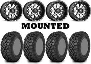 Kit 4 Kenda Klever XT Tires 30x10-14 on Fuel Nutz Machined D541 Wheels 1KXP - Picture 1 of 5