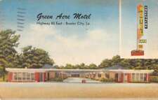 Bossier City Louisiana Green Acre Motel Linen Vintage Postcard AA29325