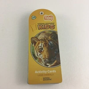 Leap Frog Tag National Geographic Kids Activity Cards Land Animals 2008 - Picture 1 of 7