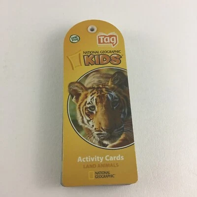 Leap Frog Tag National Geographic Kids Activity Cards Land Animals 2008 - Image 1 of 4