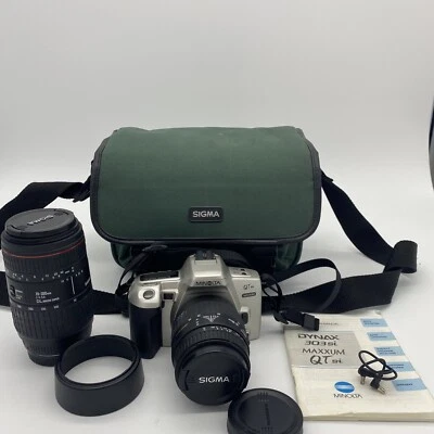 Cámara réflex Minolta Dynax 303si enfoque automático y 70-300 mm y 28-80 mm + bolsa Foto 1 de 4