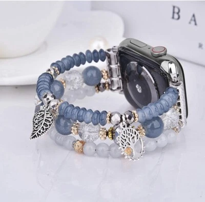 Novo Smartwatch Berloques Tree Of Life Pulseira Elástica Para Apple (SOMENTE PULSEIRA) 42-44mm - Imagem 1 de 4