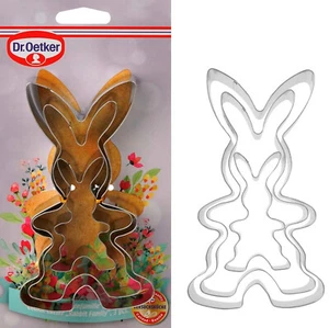 Ostern 3er Set Plätzchen Ausstecher Hasenfamilie rabbit familiy Dr.Oetker - Bild 1 von 6