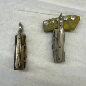 Menge 2 Vintage Leder Maisschüttel Heringe ~ Maisschüttler ~ Landwerkzeuge - Bild 1 von 9