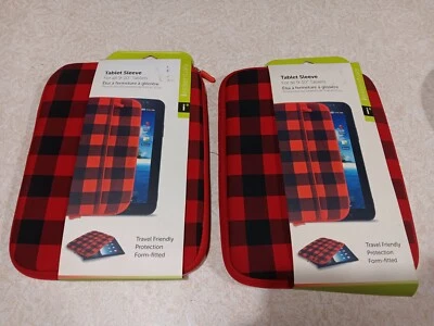 Tablet Sleeve For All 9-10 Inch Tablets Iessentials Red And Black - Image 1 of 3
