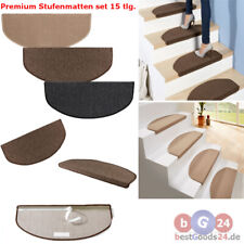 Premium Stufenmatten set 15 tlg. Treppenmatten Strapazierfähiges Teppich