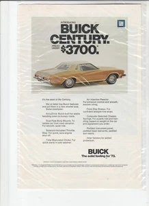 "Anuncio original de la revista Buick Century 1973 ""Es el robo del siglo" - Imagen 1 de 1