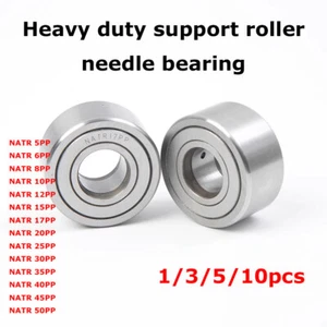 1/3/5/10 Pcs NATR 5/8/10/20/30/40~50PP Heavy Duty Support Roller Needle Bearing - Picture 1 of 7