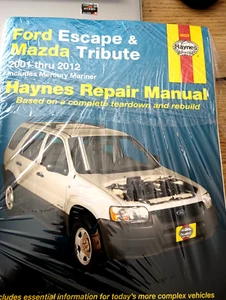 Haynes 36022 Ford Escape and Mazda Tribute 2001-2012 Repair Manual - Picture 1 of 3