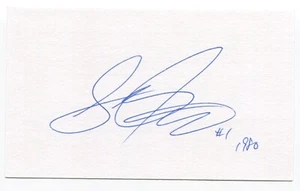 Steve Janaszak Signed 3x5 Index Card Autographed NHL Hockey Men's 1980 Gold - Picture 1 of 2