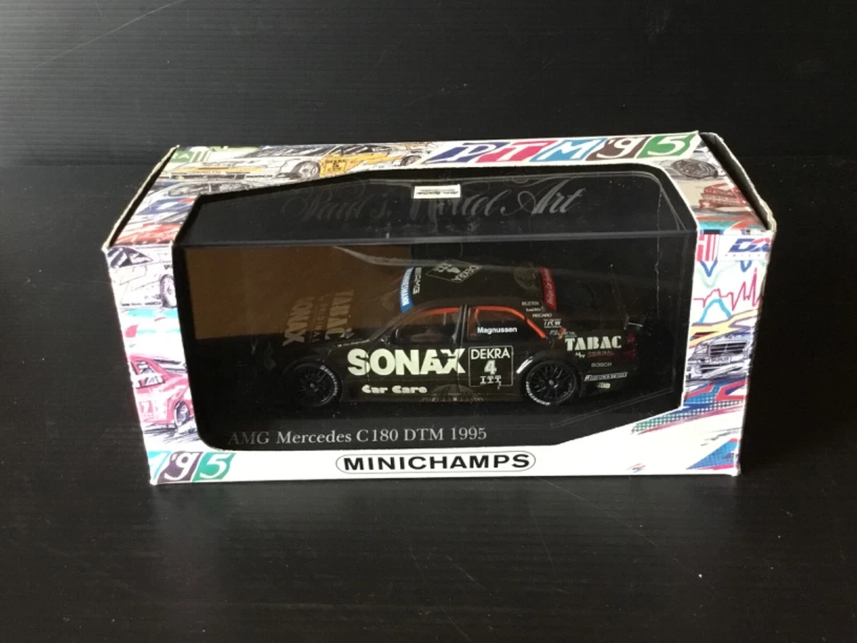AMG Mercedes C 180 DTM 1995 Magnussen #4 Sonax tabaco ups 1:43 minichamps Foto 1 de 1