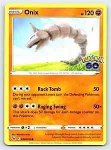 Tarjeta común Pokemon GO Onix 036/078 - casi nueva - Imagen 1 de 2