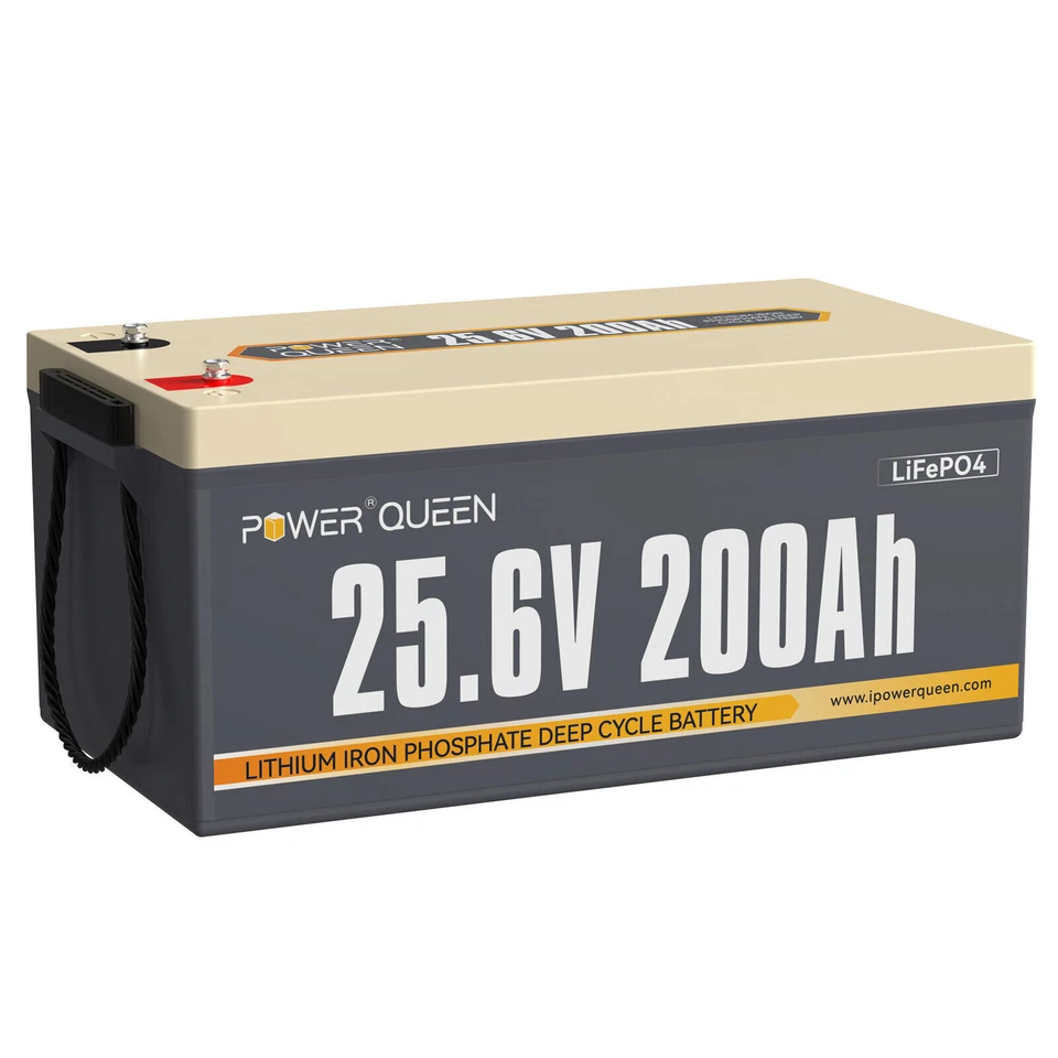 Power Queen 25.6V 200Ah LiFePO4 Battery