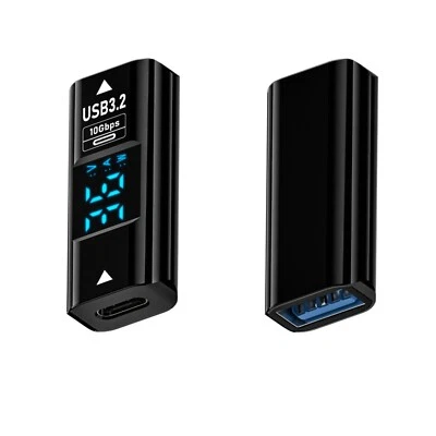 36W LCD Digital Display USB Type A/C 10Gdps charger cable charging converter - Image 1 of 4