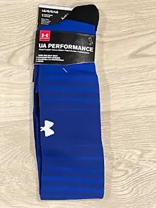 *Under Armour Calzini Calcio Uomo GRANDI Blu Nuovi con etichette - Foto 1 di 1