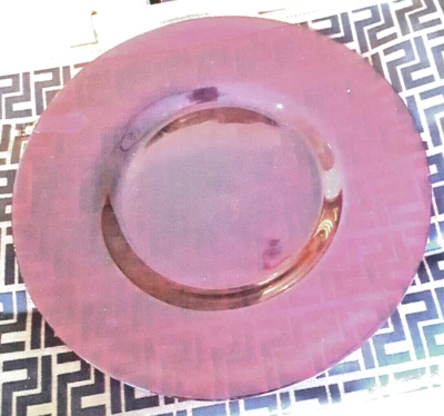 großer Glasteller Ø 33 cm, rot - Bild 1 von 2