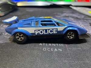 polistil LAMBORGHINI COUNTACH Polizia Scala 1:40 Modellino Auto - Blu 2007 - Foto 1 di 6
