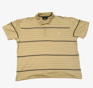 Valentino Polo Shirt Vintage 90s designer Streetwear Striped Retro Preppy XL - Bild 1 von 7