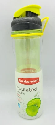 Botella de agua aislante de doble pared Rubbermaid 17 oz - amarilla Foto 1 de 2