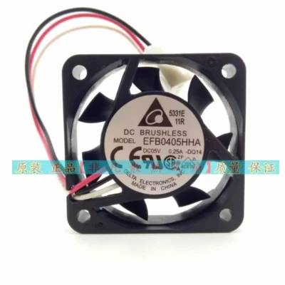 Delta EFB0405HHA DC05V 0.25A 4010 4CM 3-Wire Power Supply/Projector Mini Cooling - Image 1 of 4