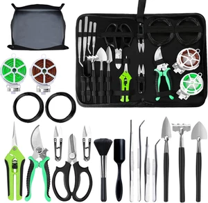 Bonsai Tree Kit, 20 Pcs Gardening Succulent Tools Set, Tool Kit green - Picture 1 of 7