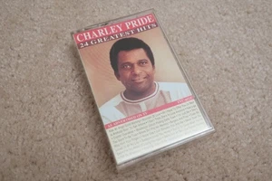 CHARLEY PRIDE 24 GREATEST HITS - CASSETTE TAPE RECORD ALBUM 1990 - Bild 1 von 2