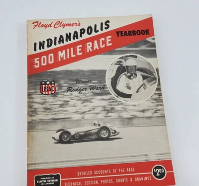 Anuario Floyd Clymer's 1959 Indianápolis 500 millas carrera USAC - carreras de autos Foto 1 de 4