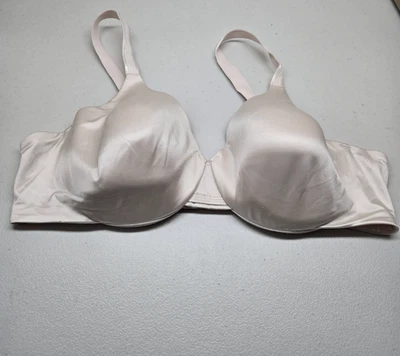 Sujetador Bali para mujer 42C rosa claro camiseta con aros correa de satén ligeramente forrada Foto 1 de 4