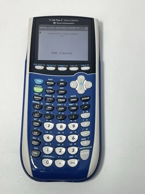 Texas Instruments TI-84 Plus C Silver Edition Graphing Calculator / With Cable - Image 1 of 4