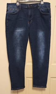 Men’s Kenneth Cole Athletic Fit Stretch Denim dark jeans 38 x 30 - Picture 1 of 11
