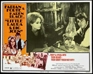 LITTLE LAURA & BIG JOHN Movie Lobby Card Fabian Karen Black Florida Gangsters - Picture 1 of 2