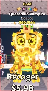 Steal a Brainrot Secret - Quesadillo Vampiro + Gold, 4 Eigenschaften 60,3 m/s - Bild 1 von 1