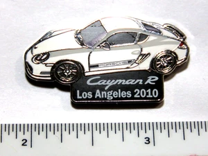 Porsche Cayman R Pin Los Angeles Show 2010  Rare limited Edition (White) - Picture 1 of 2