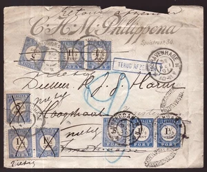 Netherlands, 1901 cover with multiple Postage Dues   -HK65 - Picture 1 of 3